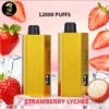 Alibarbar TEQ 12000 Puffs-Strawberry Lychee alibarbar teq 12000 puffs 20 packs(ship from overseas)