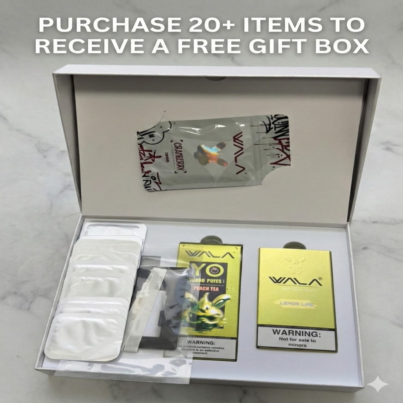 wala yo 18000 puffs 20 pack multiple flavors wala yo 18000 puffs 20 pack multiple flavors