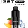 IGET BAR PLUS S3 POD ONLY – MANGO ICE – 10.000 PUFFS import placeholder for 38736
