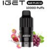 IGET BAR PLUS S3 POD ONLY – CHUPA CHUPS GRAPE – 10.000 PUFFS import placeholder for 38751