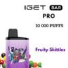 IGET BAR PRO – FRUITY SKITTLES – 10 000 PUFFS import placeholder for 21428