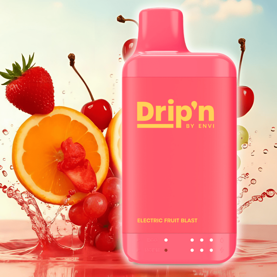 drip'n by envi 16k disposable vape electric fruit blast drip'n by envi 16k disposable vape electric fruit blast