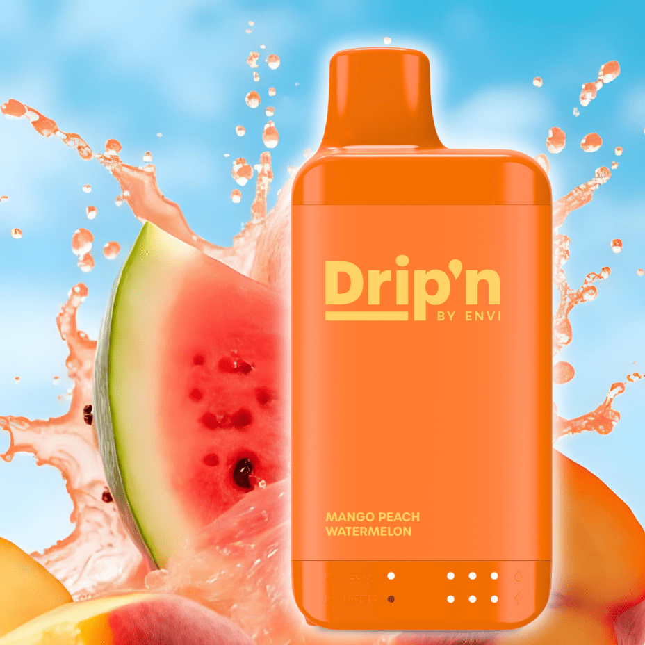 drip'n by envi 16k disposable vape mango peach watermelon drip'n by envi 16k disposable vape mango peach watermelon