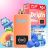Drip'n by Envi 70K Disposable Vape - Peach Blue Razz Ice import placeholder for 7830629220415