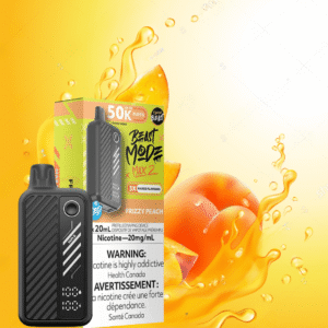 flavour beast beast mode max 2 50k disposable vape frizzy peach