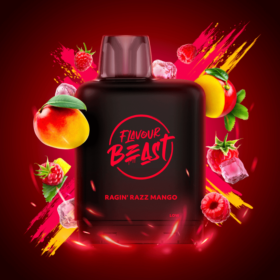flavour beast level x boost g2 pod ragin' razz mango iced flavour beast level x boost g2 pod ragin' razz mango iced