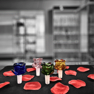flower shape glass bowl