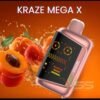 Kraze Mega X 48K Disposable Vape - Juicy Peach Ice import placeholder for 8068261543999