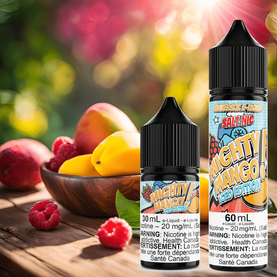 mighty mango iced salt by maverick e liquid 60ml mighty mango iced salt by maverick e liquid 60ml