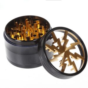 mr. kief lightning bolt 4 piece herb grinder 63mm