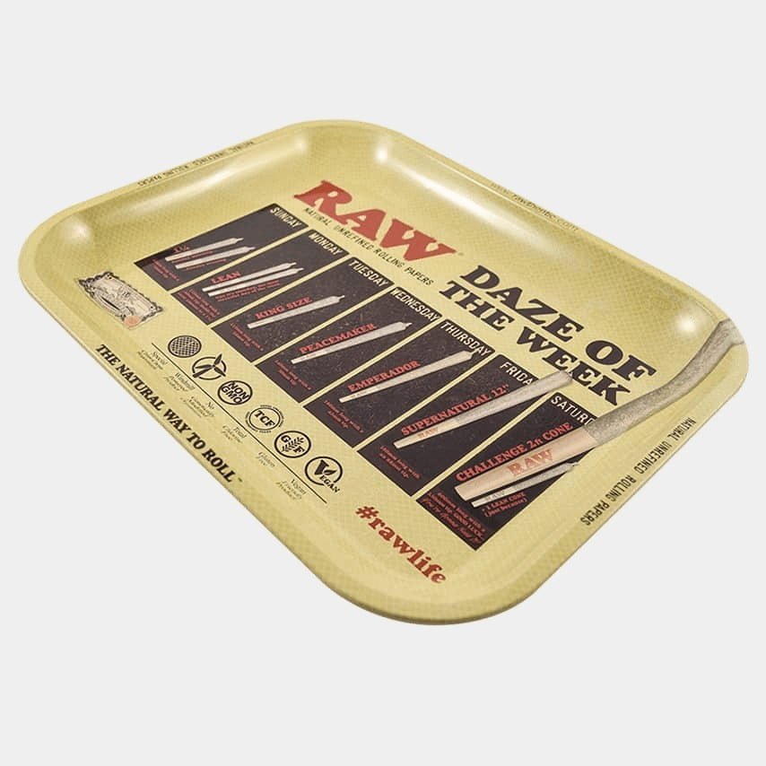 raw daze of the week large metal rolling tray raw daze of the week large metal rolling tray
