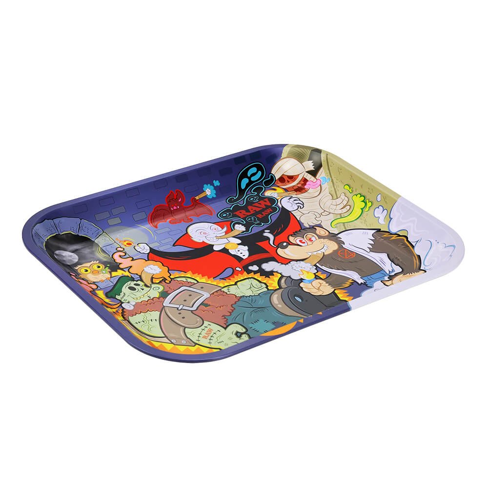 raw monster sesh large metal rolling tray raw monster sesh large metal rolling tray
