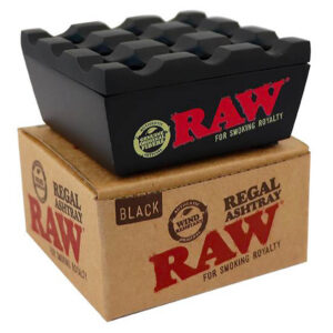 raw regal metal black ashtray