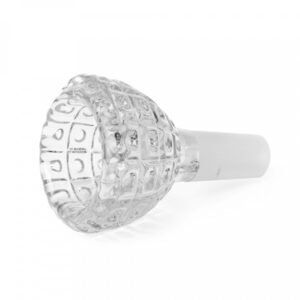 red eye glass 14mm dot matrix carved bowl pull out
