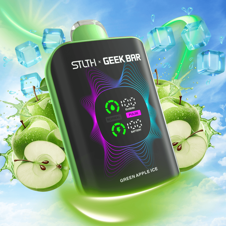 stlth x geek bar 80k disposable vape green apple ice stlth x geek bar 80k disposable vape green apple ice