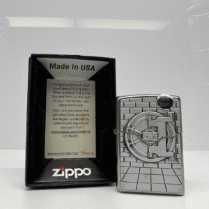 zippo lighter safe w/ gold surprise case